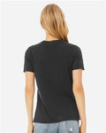 BELLA + CANVAS 6400 Women’s Relaxed Jersey Tee - Dark Grey - model back