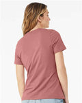 BELLA + CANVAS 6400 Women’s Relaxed Jersey Tee - Mauve - model back