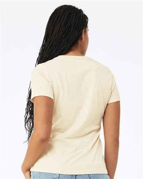 BELLA + CANVAS 6400 Women’s Relaxed Jersey Tee - Natural - model back