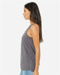 BELLA + CANVAS 8800 Women's Flowy Racerback Tank - Storm - model side