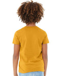 Bella + Canvas 3001Y Youth Jersey Tee - Mustard - model back