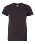 Bella + Canvas 3001Y Youth Jersey Tee - Dark Grey - flat front