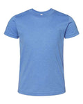 Bella + Canvas 3001Y Youth Jersey Tee - Columbia Blue - flat front