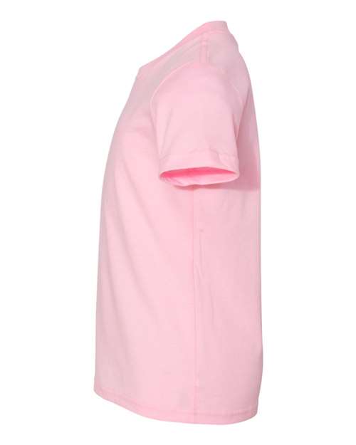 Bella + Canvas 3001Y Youth Jersey Tee - Pink - side