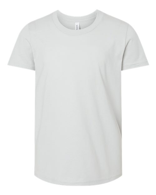 Bella + Canvas 3001Y Youth Jersey Tee - Silver - front