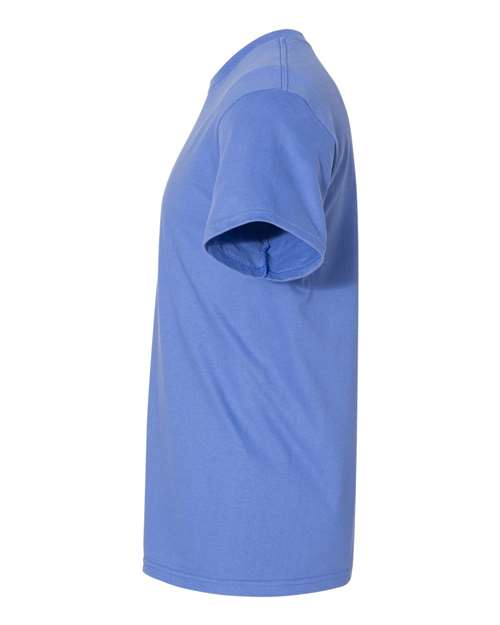 Gildan H000 Hammer T-Shirt - Flo Blue - side