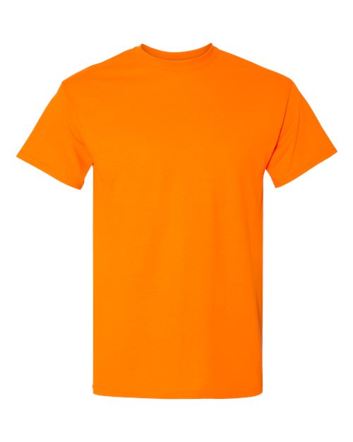 Gildan 8000 DryBlend T-Shirt - Safety Orange - front