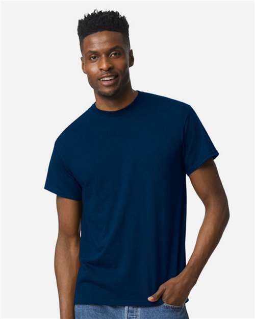Gildan 8000 DryBlend T-Shirt - Dark Navy - model front