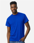 Gildan 8000 DryBlend T-Shirt - Deep Royal - model front