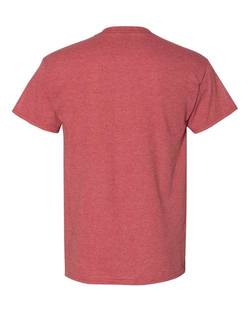Gildan 8000 DryBlend T-Shirt - Heather Scarlet Red - back
