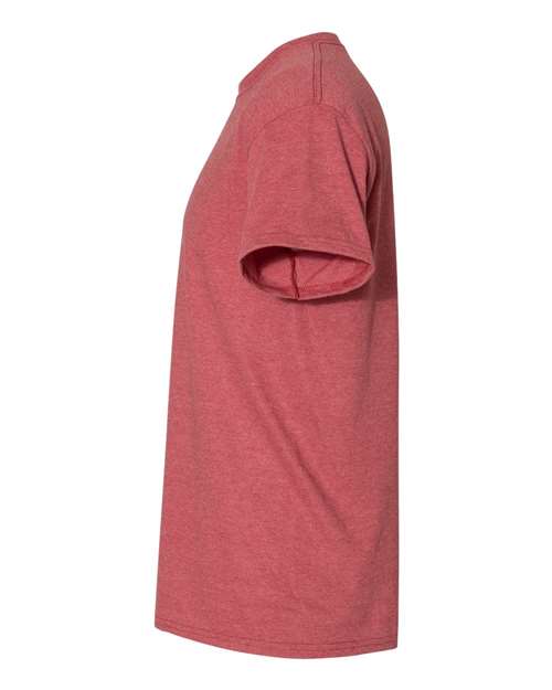 Gildan 8000 DryBlend T-Shirt - Heather Scarlet Red - side