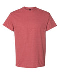 Gildan 8000 DryBlend T-Shirt - Heather Scarlet Red - flat front