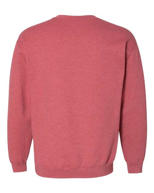 Gildan 18000 Heavy Blend Crewneck Sweatshirt - Heather Scarlet Red - back