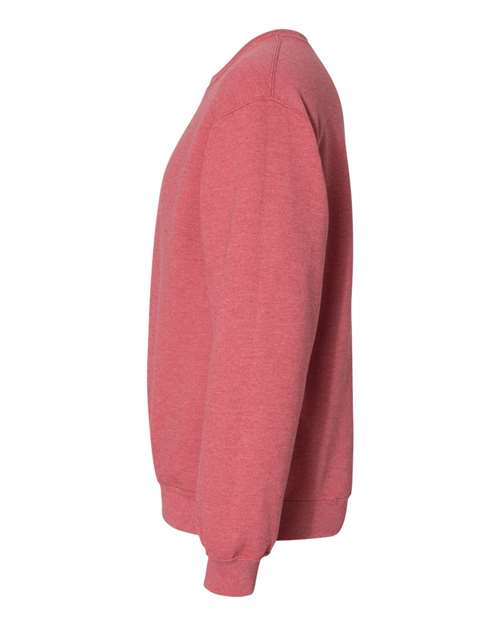 Gildan 18000 Heavy Blend Crewneck Sweatshirt - Heather Scarlet Red - side