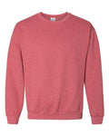 Gildan 18000 Heavy Blend Crewneck Sweatshirt - Heather Scarlet Red - flat front