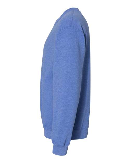 Gildan 18000 Heavy Blend Crewneck Sweatshirt - Heather Deep Royal - side
