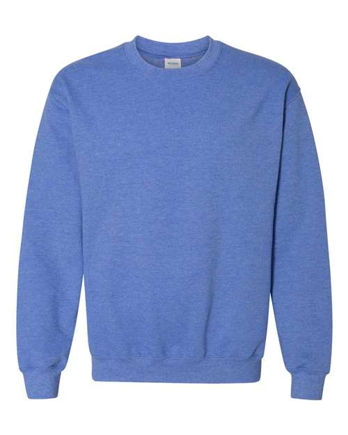 Gildan 18000 Heavy Blend Crewneck Sweatshirt - Heather Deep Royal - flat front