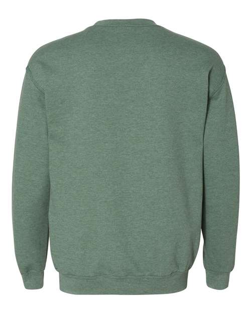 Gildan 18000 Heavy Blend Crewneck Sweatshirt - Heather Dark Green - back