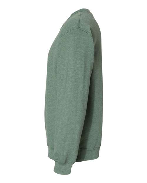 Gildan 18000 Heavy Blend Crewneck Sweatshirt - Heather Dark Green - side