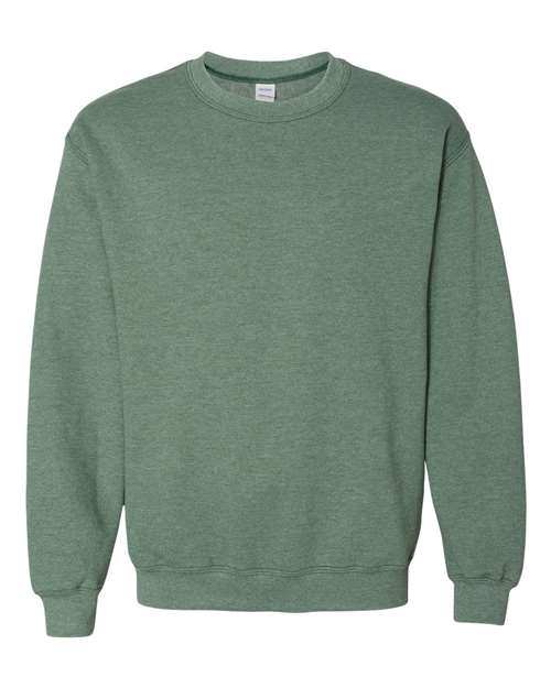 Gildan 18000 Heavy Blend Crewneck Sweatshirt - Heather Dark Green - front