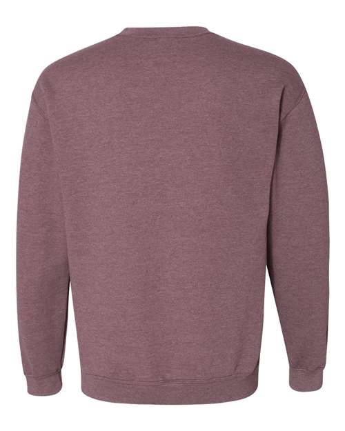Gildan 18000 Heavy Blend Crewneck Sweatshirt - Heather Dark Maroon - back
