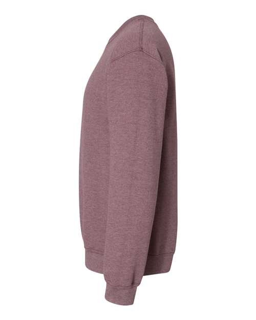 Gildan 18000 Heavy Blend Crewneck Sweatshirt - Heather Dark Maroon - side