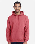 Gildan 18500 Heavy Blend Hooded Sweatshirt - Heather Scarlet Red - model front