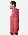 Gildan 18500 Heavy Blend Hooded Sweatshirt - Heather Scarlet Red - model side
