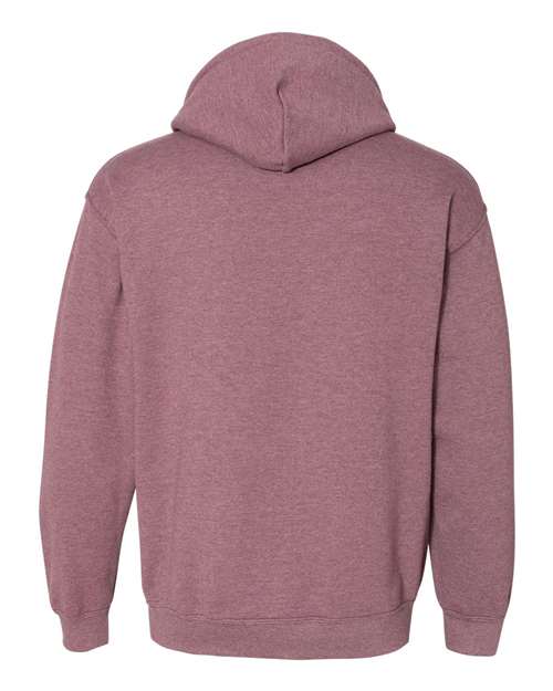 Gildan 18500 Heavy Blend Hooded Sweatshirt - Heather Dark Maroon - back