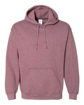Gildan 18500 Heavy Blend Hooded Sweatshirt - Heather Dark Maroon - flat front
