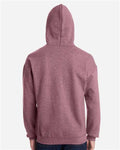 Gildan 18500 Heavy Blend Hooded Sweatshirt - Heather Dark Maroon - model back