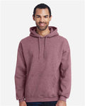 Gildan 18500 Heavy Blend Hooded Sweatshirt - Heather Dark Maroon - model front