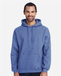 Gildan 18500 Heavy Blend Hooded Sweatshirt - Heather Deep Royal - model front