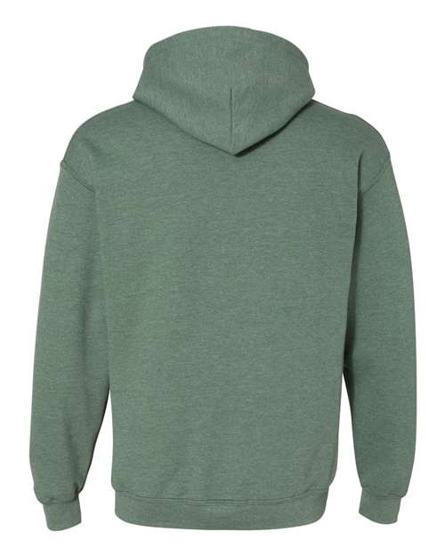 Gildan 18500 Heavy Blend Hooded Sweatshirt - Heather Dark Green - back