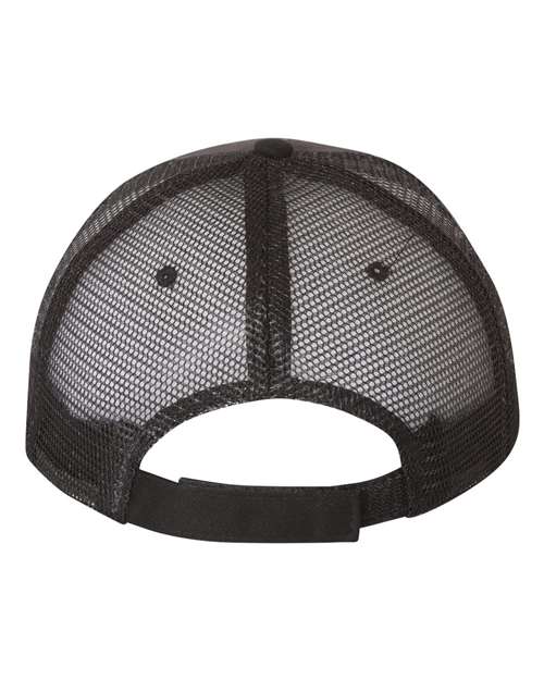 Valucap S102 Sandwich Trucker Cap - Charcoal/ Black - back