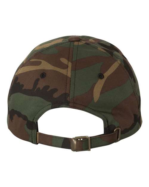Yupoong 6245CM Classic Dad Hat - Green Camo - back