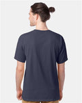 Hanes GDH100 Men's Garment-Dyed T-Shirt - Anchor Slate - model back