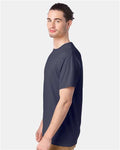 Hanes GDH100 Men's Garment-Dyed T-Shirt - Anchor Slate - model side