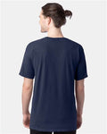 Hanes GDH100 Men's Garment-Dyed T-Shirt - Navy - model back