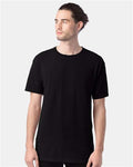 Hanes GDH100 Men's Garment-Dyed T-Shirt - Black - model front