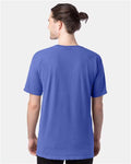Hanes GDH100 Men's Garment-Dyed T-Shirt - Deep Forte Blue - model back