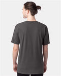 Hanes GDH100 Men's Garment-Dyed T-Shirt - New Railroad Grey - model back