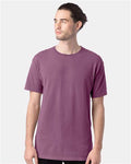 Hanes GDH100 Men's Garment-Dyed T-Shirt - Purple Plum Raisin - model front