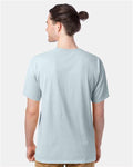 Hanes GDH100 Men's Garment-Dyed T-Shirt - Soothing Blue - model back