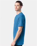 Hanes GDH100 Men's Garment-Dyed T-Shirt - Summer Sky Blue - model side