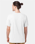 Hanes GDH100 Men's Garment-Dyed T-Shirt - White - model back