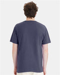 Hanes GDH150 Unisex Garment-Dyed Pocket T-Shirt - Anchor Slate - model back