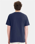 Hanes GDH150 Unisex Garment-Dyed Pocket T-Shirt - Navy - model back