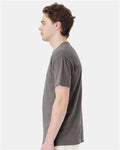 Hanes GDH150 Unisex Garment-Dyed Pocket T-Shirt - Concrete Grey - model side