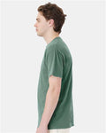 Hanes GDH150 Unisex Garment-Dyed Pocket T-Shirt - Cypress Green - model side
